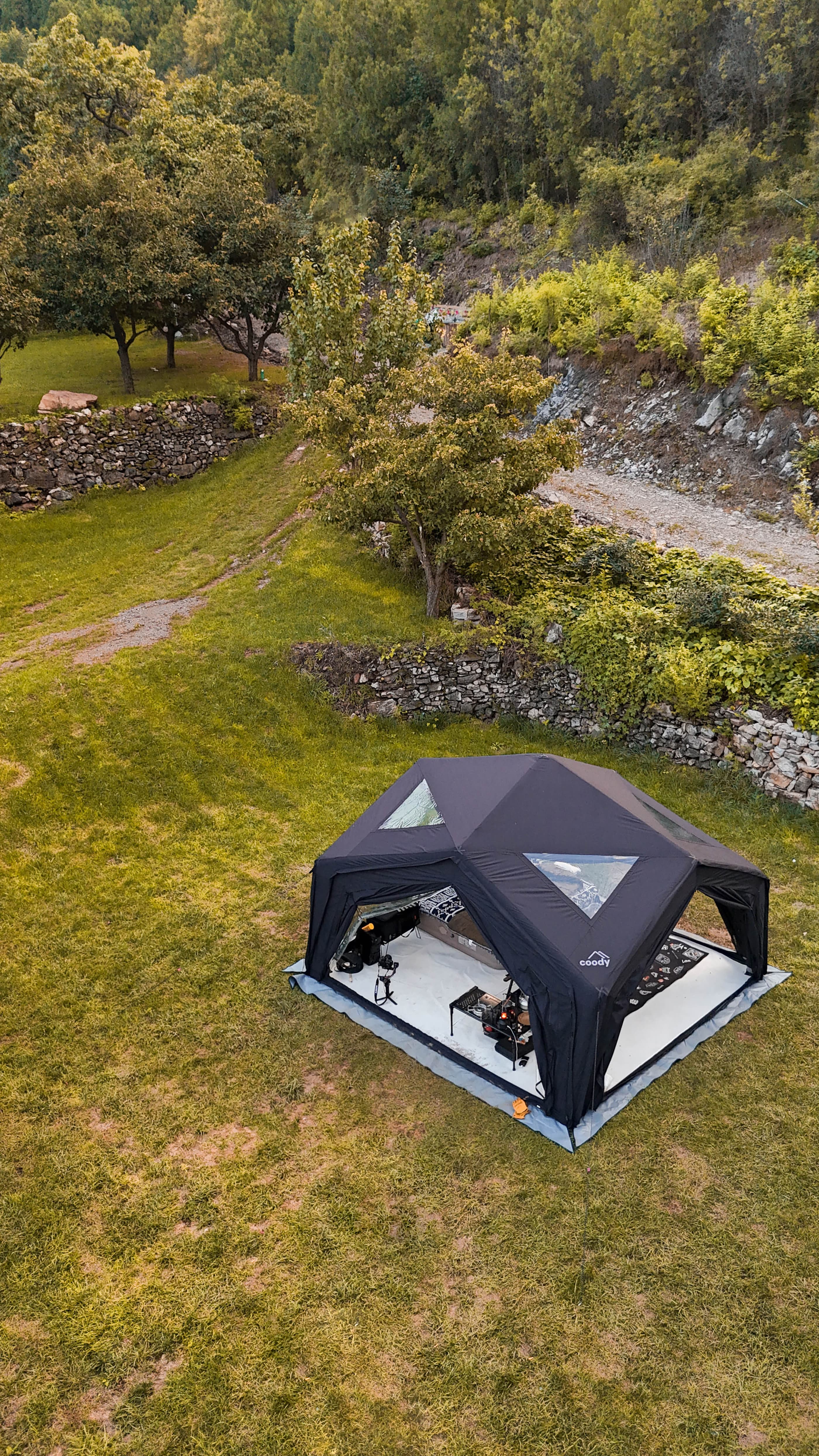 Hub above view